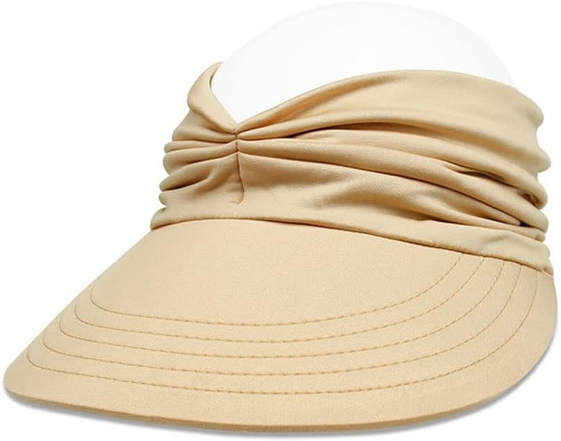 ZYAWP Sun Hat Women Sun Beach Visor Cap UV Protection with Wide Brim for Sports Beach Golf Hiking - Image 1